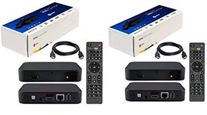 {Package of 2 }  IPTV Box + in Built WiFi + HDMI Cable + Remote + Power Adapter