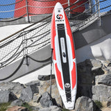 Manhattan Paddle Board Touring & Trekking Inflatable SUP 12'6" x 30” x 6” Ultra-Light Stand Up Paddleboard built with Dual Layer Dropstitch Includes Paddle, Leash, Pump, Shoulder Strap, Carry Bag