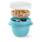 Rubbermaid TakeAlongs Twist & Seal Blue 1.2 Cups Food Storage Container 2 Pack