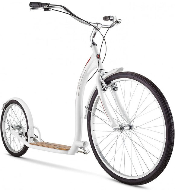 Schwinn Shuffle Adult Scooter, 26-Inch Front Wheel, 20-Inch Rear Wheel, Alloy Linear Pull Brakes, Steel Frame