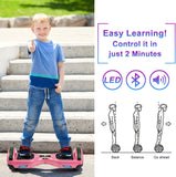 Hoverboard Self Balancing Scooter 6.5" Two-Wheel Self Balancing Hoverboard with Bluetooth Speaker and LED Lights Electric Scooter for Adult Kids Gift UL 2272 Certified – Fun Edition