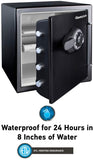 SFW123CU Fireproof Safe and Waterproof Safe with Dial Combination 1.23 Cubic Feet