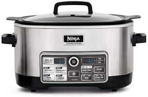 Ninja Auto-iQ Multi/Slow Cooker with 80-Pre-Programmed Auto-iQ Recipes for Searing, Slow Cooking, Baking and Steaming with 6-Quart Nonstick Pot (CS960)