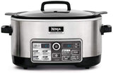 Ninja Auto-iQ Multi/Slow Cooker with 80-Pre-Programmed Auto-iQ Recipes for Searing, Slow Cooking, Baking and Steaming with 6-Quart Nonstick Pot (CS960)