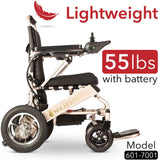 2020 Model Fold & Travel Lightweight Electric Wheelchair Motor Motorized Wheelchairs Electric Silla De Ruedas Power Wheelchair Power Scooter Aviation Travel Safe Heavy Duty Mobility Aids Chair