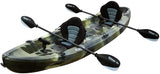 Tandem Fishing Kayak, 12.2 Foot Sit On Top Fishing Kayak with EVA Padded Seats, Includes Aluminum Paddles, Rod Holders and Dry Storage Compartments