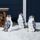 3PC Light-Up Penguin Christmas Decoration