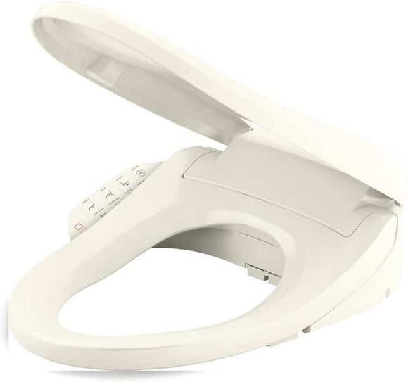 K-8298-96 C3 155 Elongated Warm Water Bidet Toilet Seat, Biscuit with Quiet-Close Lid and Seat, Automatic Deodorization, Self-Cleaning Wand, Adjustable Water Pressure, Nightlight, Heated Seat