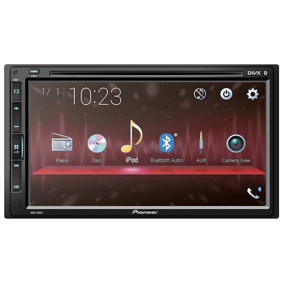 Pioneer 6.8 Double DIN Fixed Face Touchscreen DVD Receiver with Android/Apple Support & Bluetooth – AVH-310EX