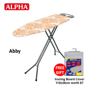 Abby Ironing Board 115x36 Silver + Free Gift!