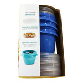 Rubbermaid TakeAlongs Twist & Seal Blue 1.2 Cups Food Storage Container 2 Pack