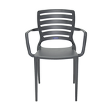 Sofia Armchair Horizontal Backrest Graphite