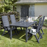 Brasilia Reclining Foldable Chair Graphite