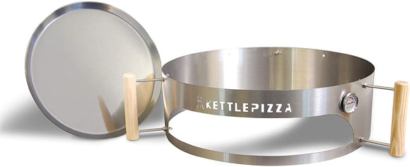 KettlePizza Basic 22.5 – Pizza Oven Kit for 22.5 Inch Kettle Grills. Made in USA