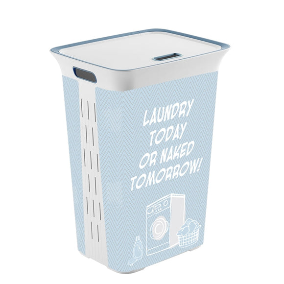 Chic Laundry Hamper Witty 60L with Lid