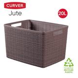 Jute Large Basket 20L Peppercorn