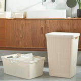 Jute Laundry Basket 46L Off-White