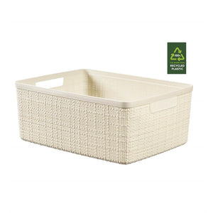 Jute Medium Basket 12L Off White