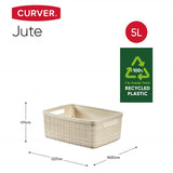 Jute Small Basket 5L Off White