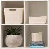 Jute Round Basket 2L Off white