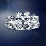 Diamond-Z4 Engagement & Wedding Ring Set