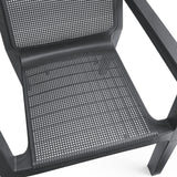 Emily Balcony Outdoor Bench Set Graphite