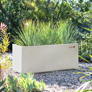 Berkley Rect Planter White Textured