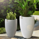 Tampa Tall Planter White Smooth