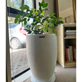 Tampa Tall Planter White Smooth