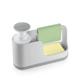 Sink Tidy + Soap Dispenser Grey