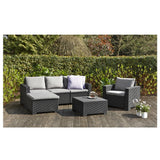 Moorea 5 Seat Garden Lounge Set Graphite