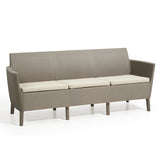 Salemo Triple Sofa Set Cappuccino