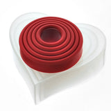 Red Cookie Cutter 5Pc "HEART"