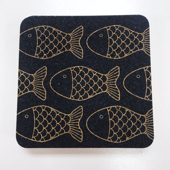 Fish Square Coaster 6s