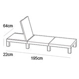 Daytona Sun lounger Graphite Display Set