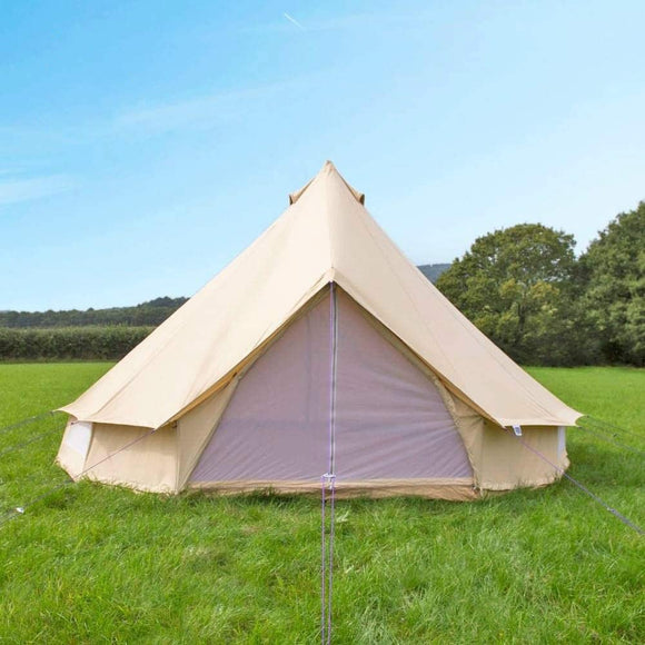 Outdoor Luxury Glamping Bell Tents for Boutique Camping and Occasional Family Camping Trips and Festivals and Human shelter for inhabiting or Leisure
