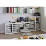 Kiskreo Low Drawer Bundle Set White with Lid