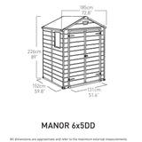 Lineus 6 x 5 Outdoor Storage Shed + Free Assembly