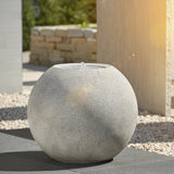 Maicao Round Water Fountain Black Stone