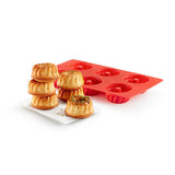 Mini Savarin Baking Mould 6 Cav