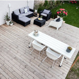 Moorea 5 Seat Garden Lounge Set Graphite