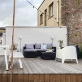 Moorea 5 Seat Garden Lounge Set Graphite