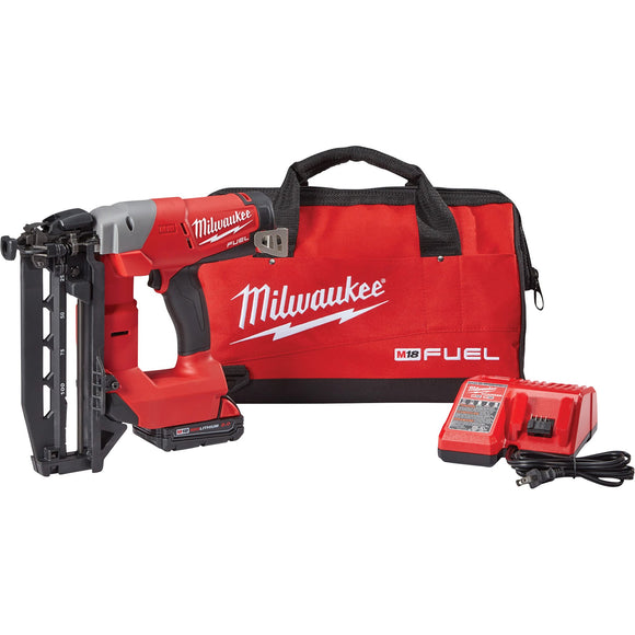 Milwaukee M18 FUEL Cordless Li-Ion 16-Gauge Straight Finish Nailer, Model# 2741-21CT