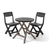 Oregon Folding Table Graphite/Cappuccino