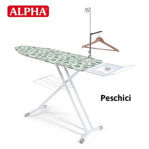 Peschici Ironing board with clothes hanger and wheels 130x45