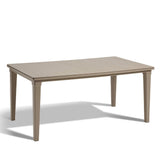 Futura Table + Samanna Chair Dining Set Cappuccino