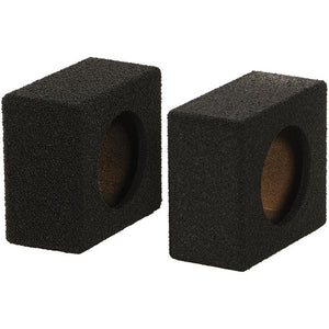 Qpower Empty 6.5" Speaker Enclosure Pair QBomb (spray on Black Bedliner Coating) – QBTW6.5