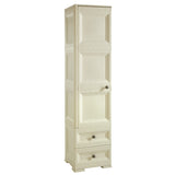 Slim Wardrobe with 3 Shelves + 2 Drawers