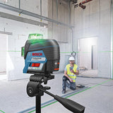 Bosch GLL3-330CG 360-Degrees 3-Plane Green Beam Self-Leveling Line Laser Kit