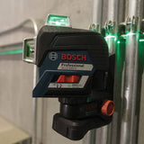 Bosch GLL3-330CG 360-Degrees 3-Plane Green Beam Self-Leveling Line Laser Kit